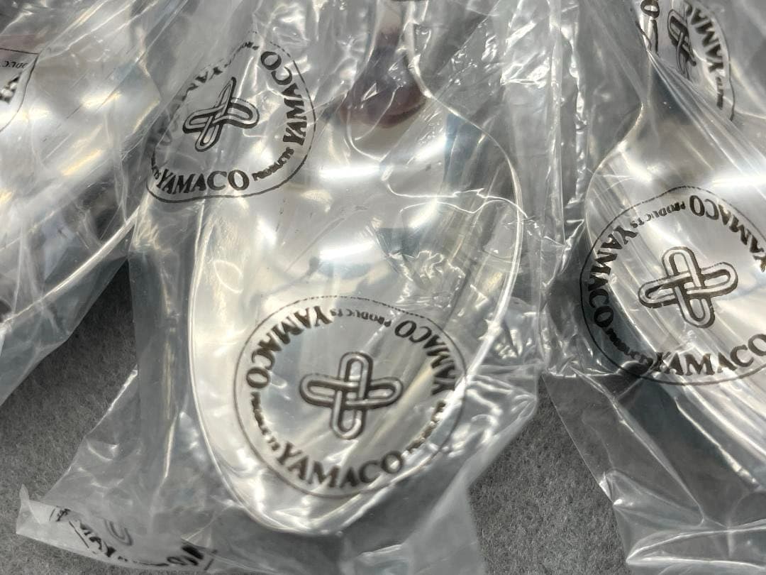 【未使用】銀スプーン　６本、YAMACO AZUMA 山崎金属　６本　計１２本