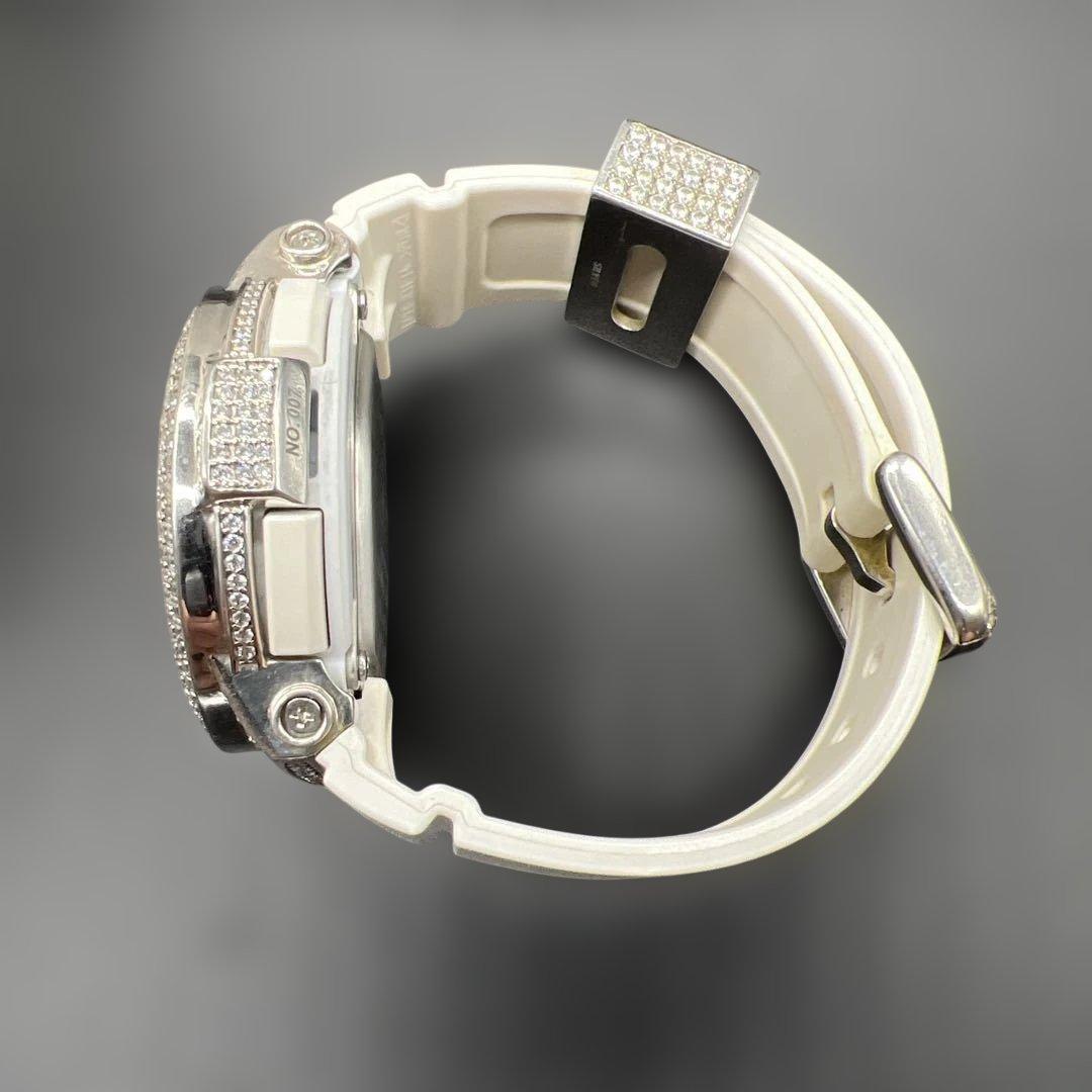 希少カスタム Baby-G BGA-160 ネオンダイアル ラインストーン装飾