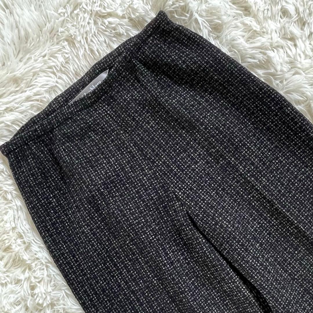 美品☆マックスマーラ　高級　銀タグ　ツイード　セットアップ　パンツスーツ　L