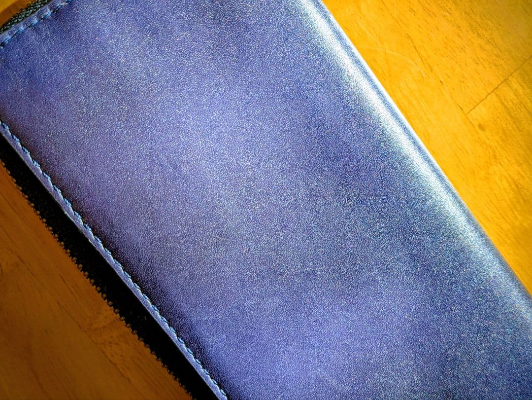 【新品未使用】マザーハウス アンティーク ロング ウォレット 濃紺（ネイビー）