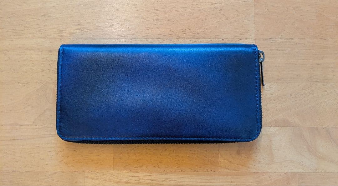 【新品未使用】マザーハウス アンティーク ロング ウォレット 濃紺（ネイビー）