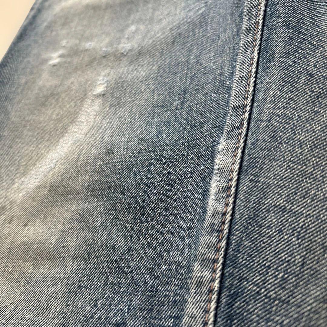 chimala チマラ　ダメージ・リペア加工デニム　オーバーサイズ