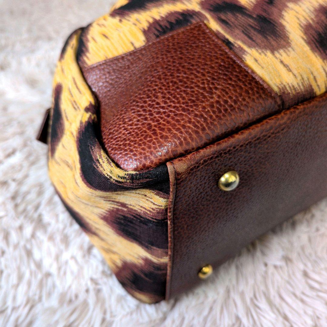 Vivienne Westwood レオパードボストンバッグ オーブ