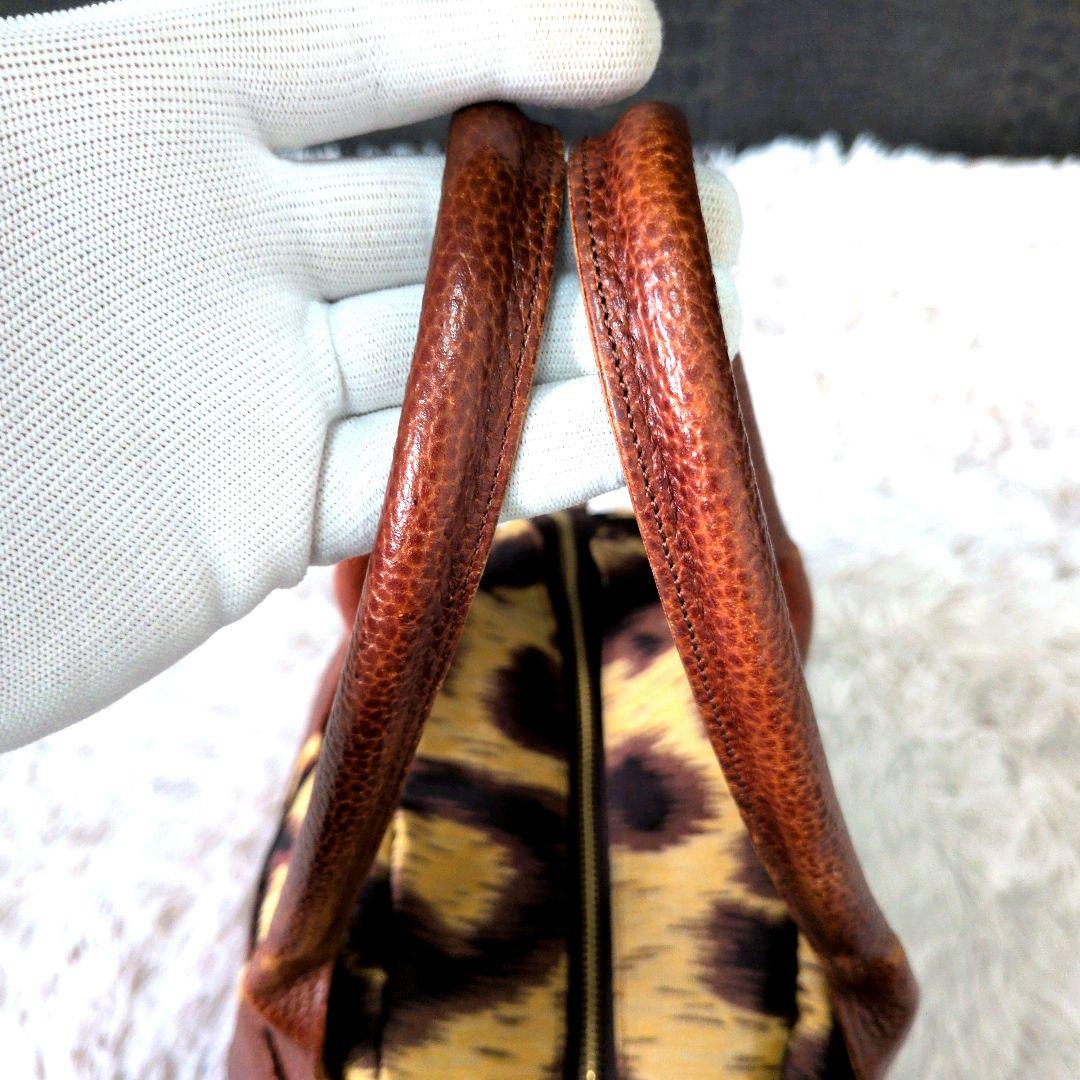 Vivienne Westwood レオパードボストンバッグ オーブ