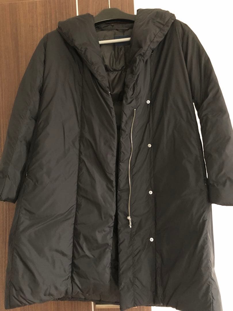 NEWYORKER ナイロンタフタ ショールカラーリサイクルロングダウン