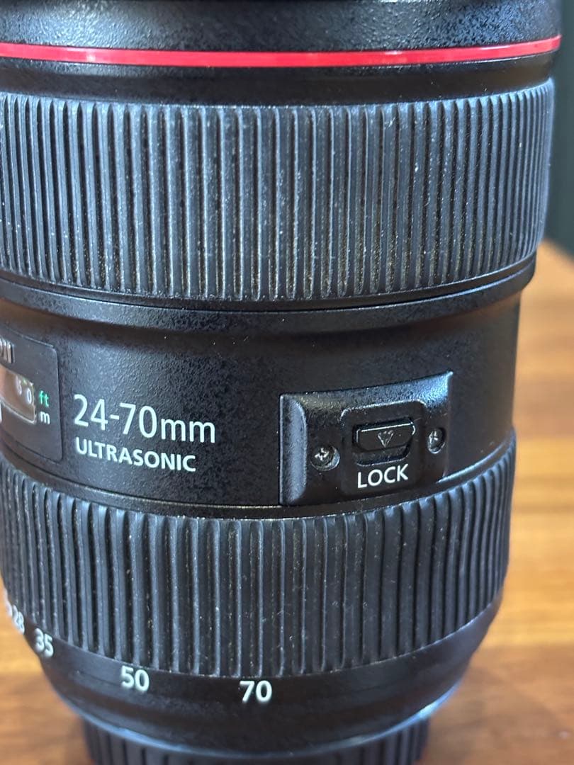 【ジャンク品】Canon zoom EF24-70mm レンズフード付き