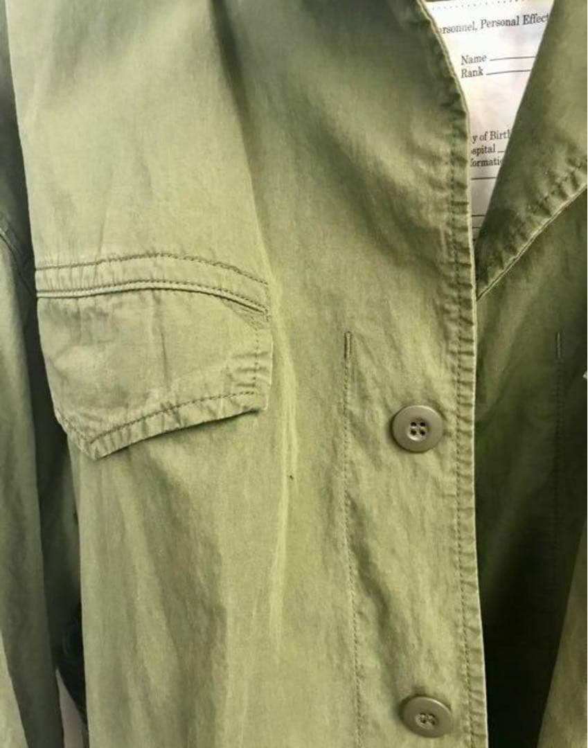 極美品シンゾーンミリタリーカーキジャケットTHESHINZONEビックシルエット