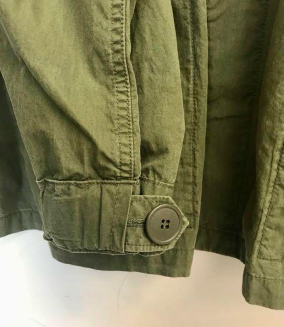 極美品シンゾーンミリタリーカーキジャケットTHESHINZONEビックシルエット
