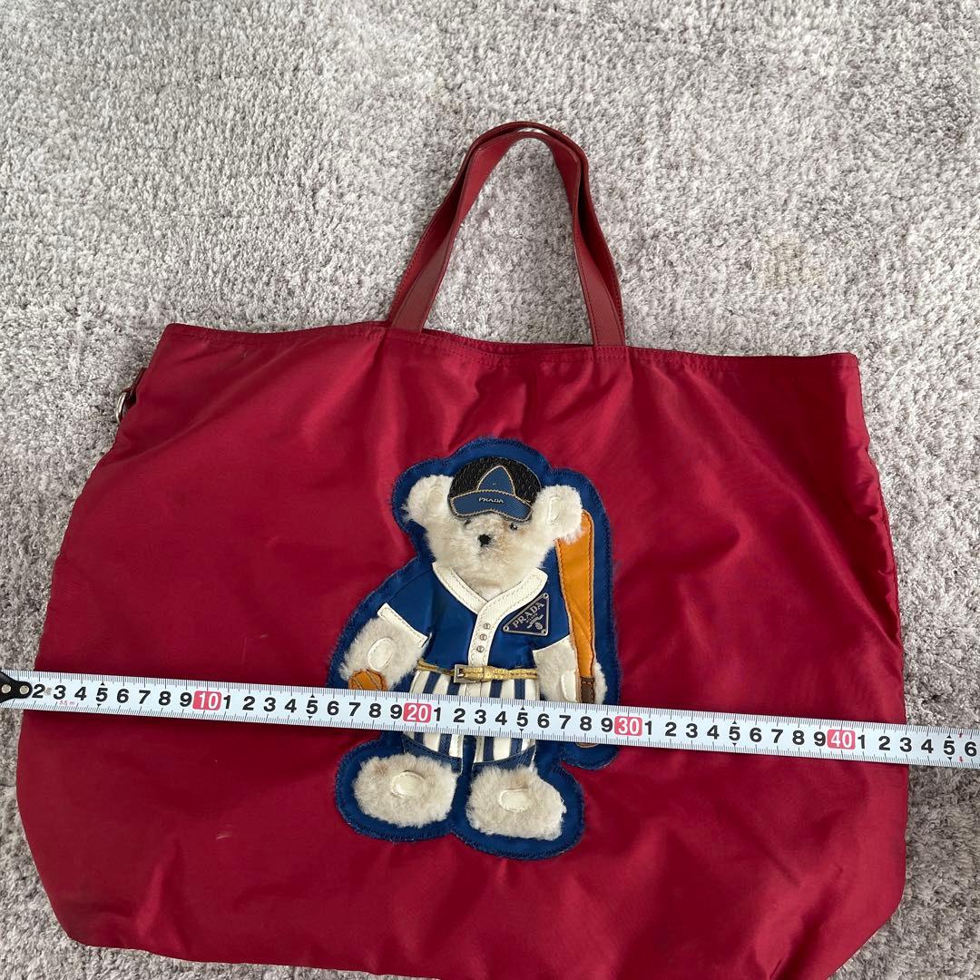 プラダ　PRADA トートバッグ　レッド