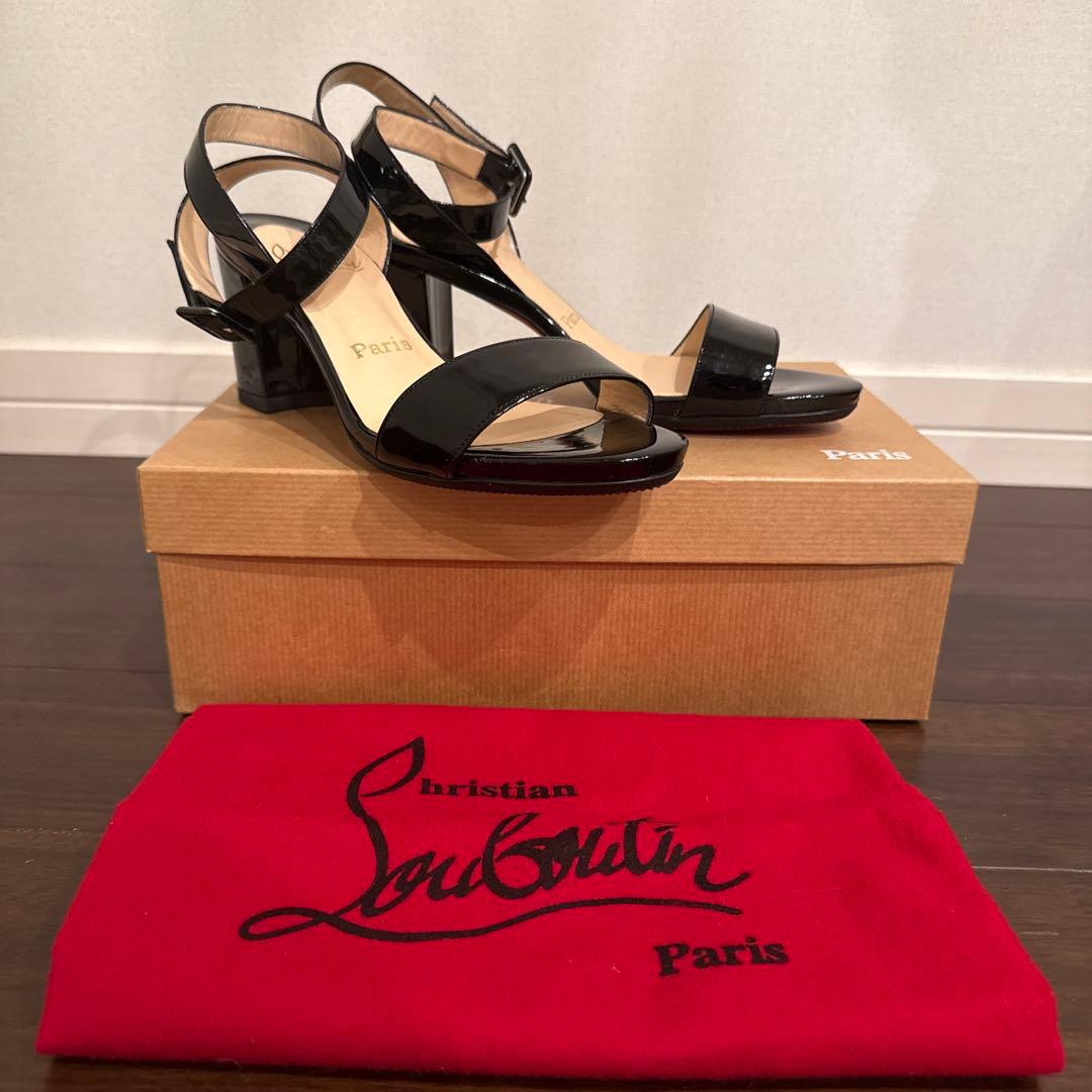 美品 クリスチャンルブタン サンダル パンプス 36½サイズ