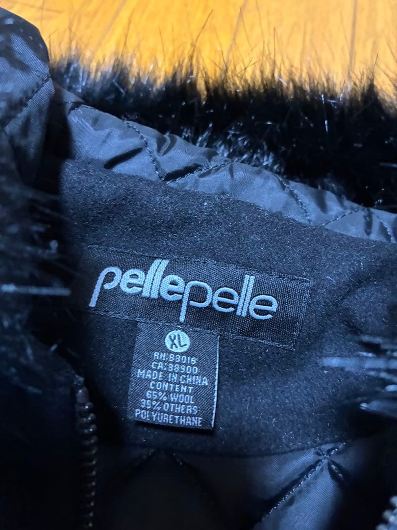 【希少】PELLE PELLE スタジャン XL 刺繍ロゴ HIPHOP
