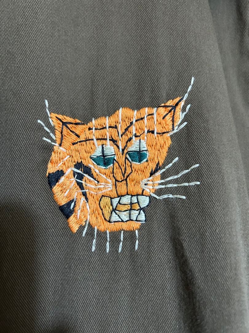 の*ー様 WAIPER スーベニア　ベトナムジャケット　ベトジャン　ブラウン