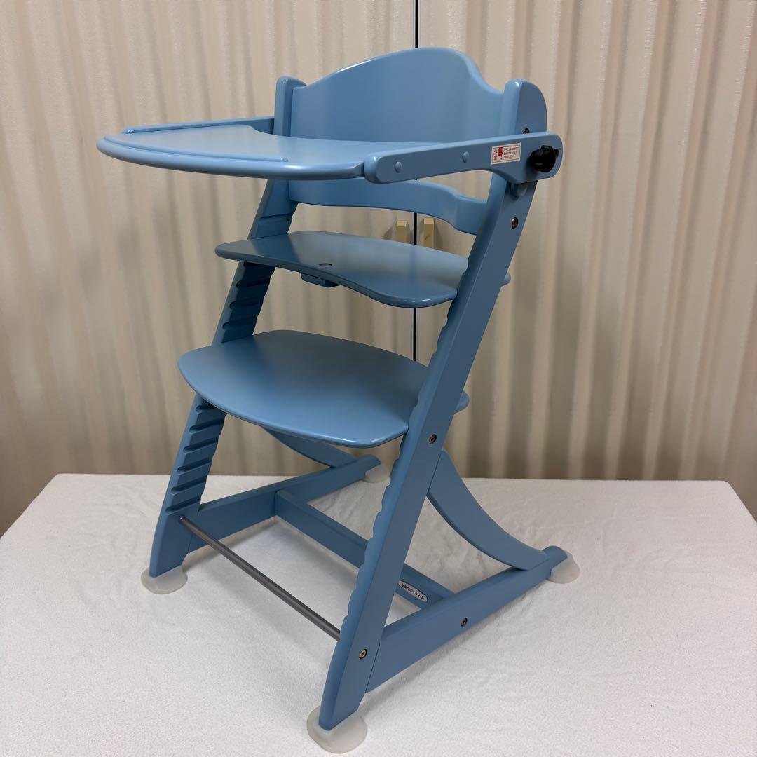 除菌清掃済　☆極美品☆　大和屋　すくすくチェアイーエヌ　ブルー