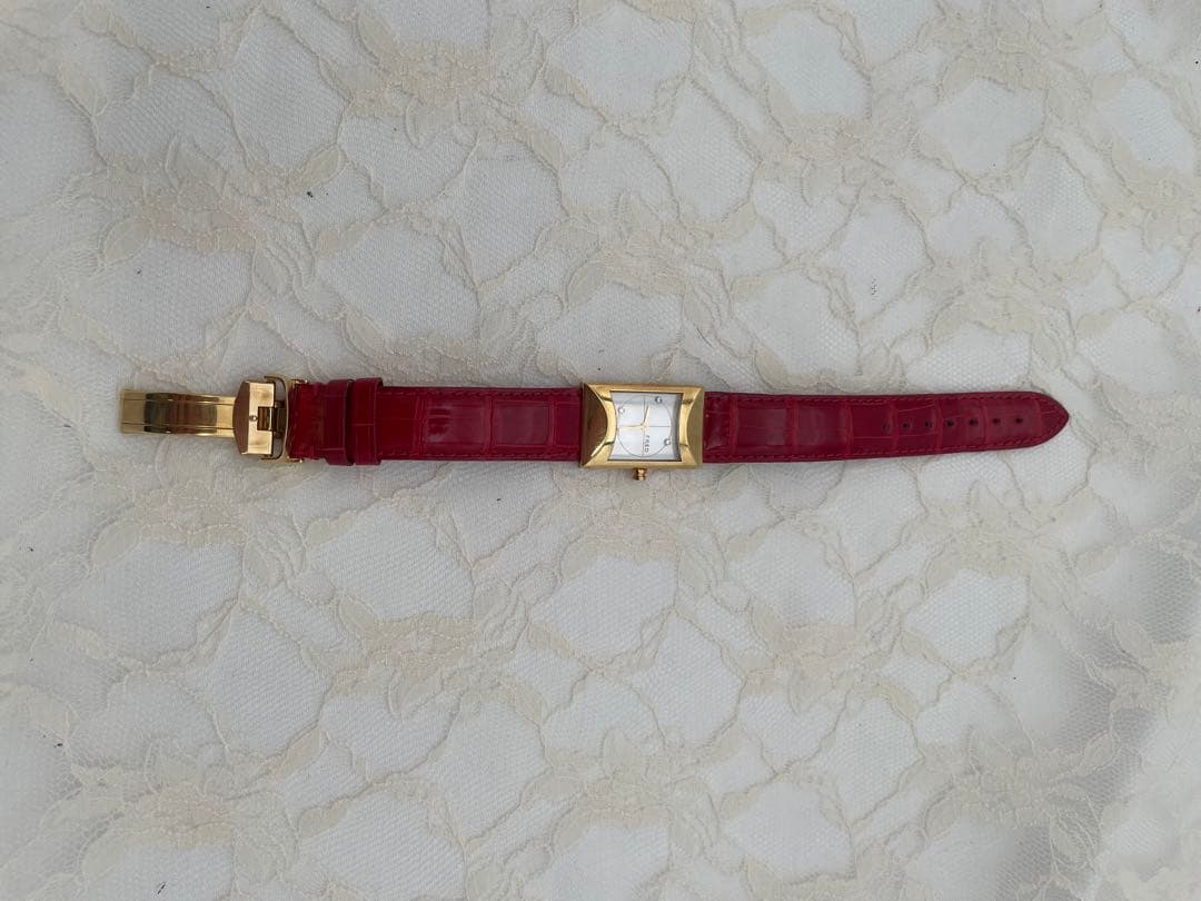 FRED 時計18K 赤ベルト