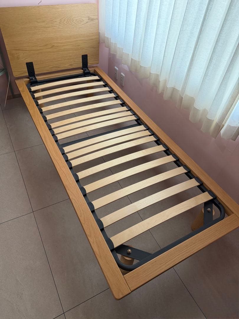 無印　スモールベッド　※足なし！ヘッドボード有！