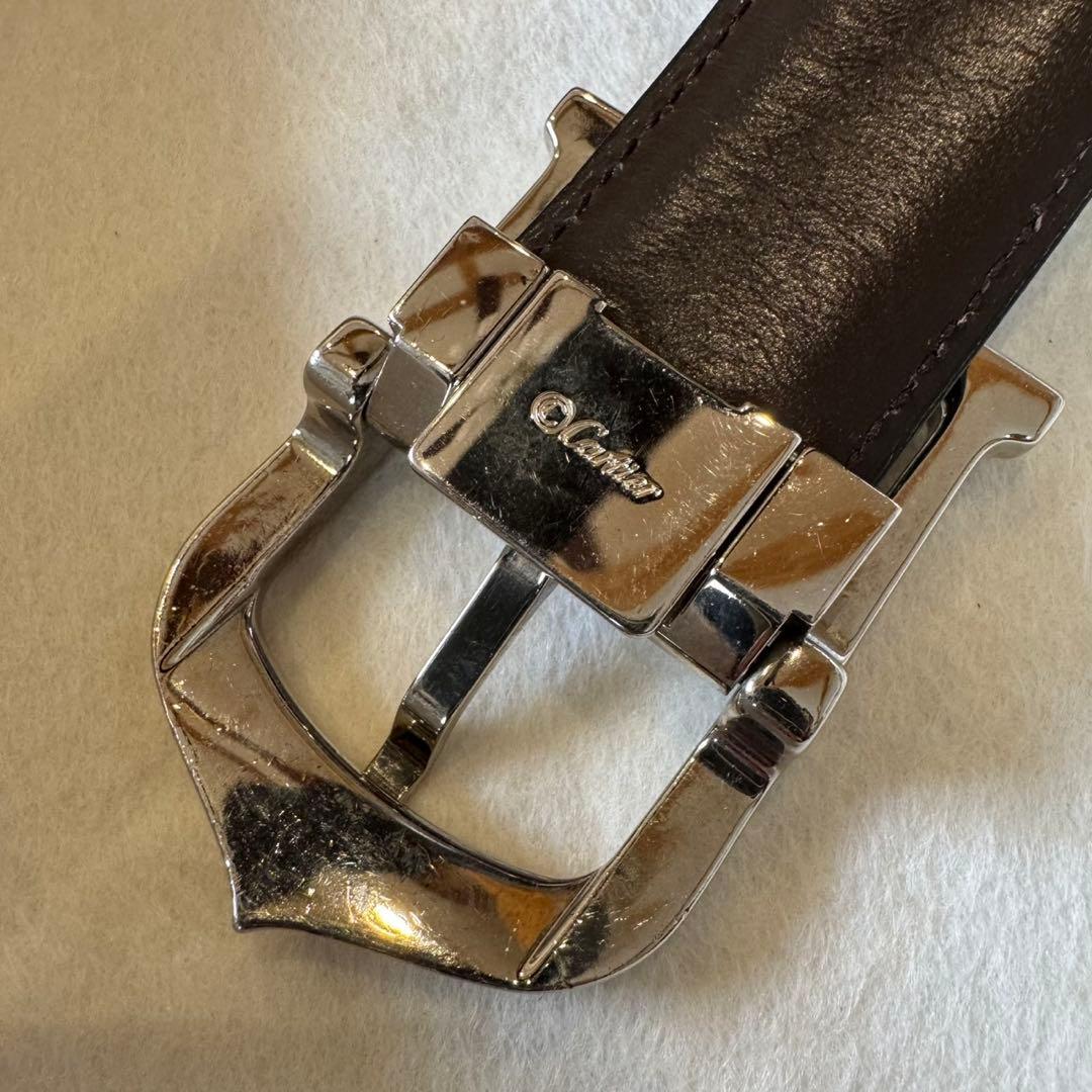 Cartier カルティエ　ブラック レザーベルト　レザー　専用箱付き　男女兼用