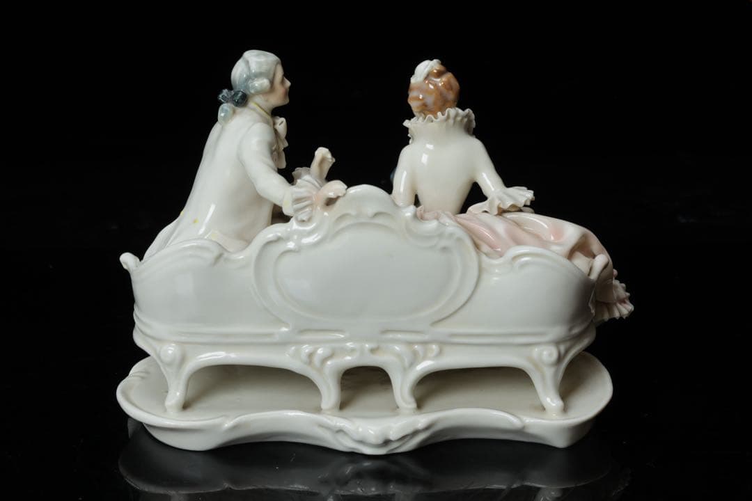 KarlEns アイリッシュドレスデン マイセン 白磁 磁器人形 陶人形 置物