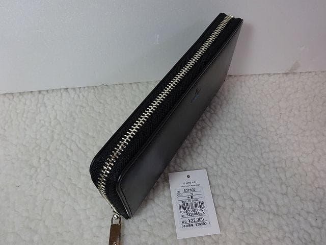 【新品/本物】LANVIN en Bleu ファスナー長財布/黒 ￥22,000