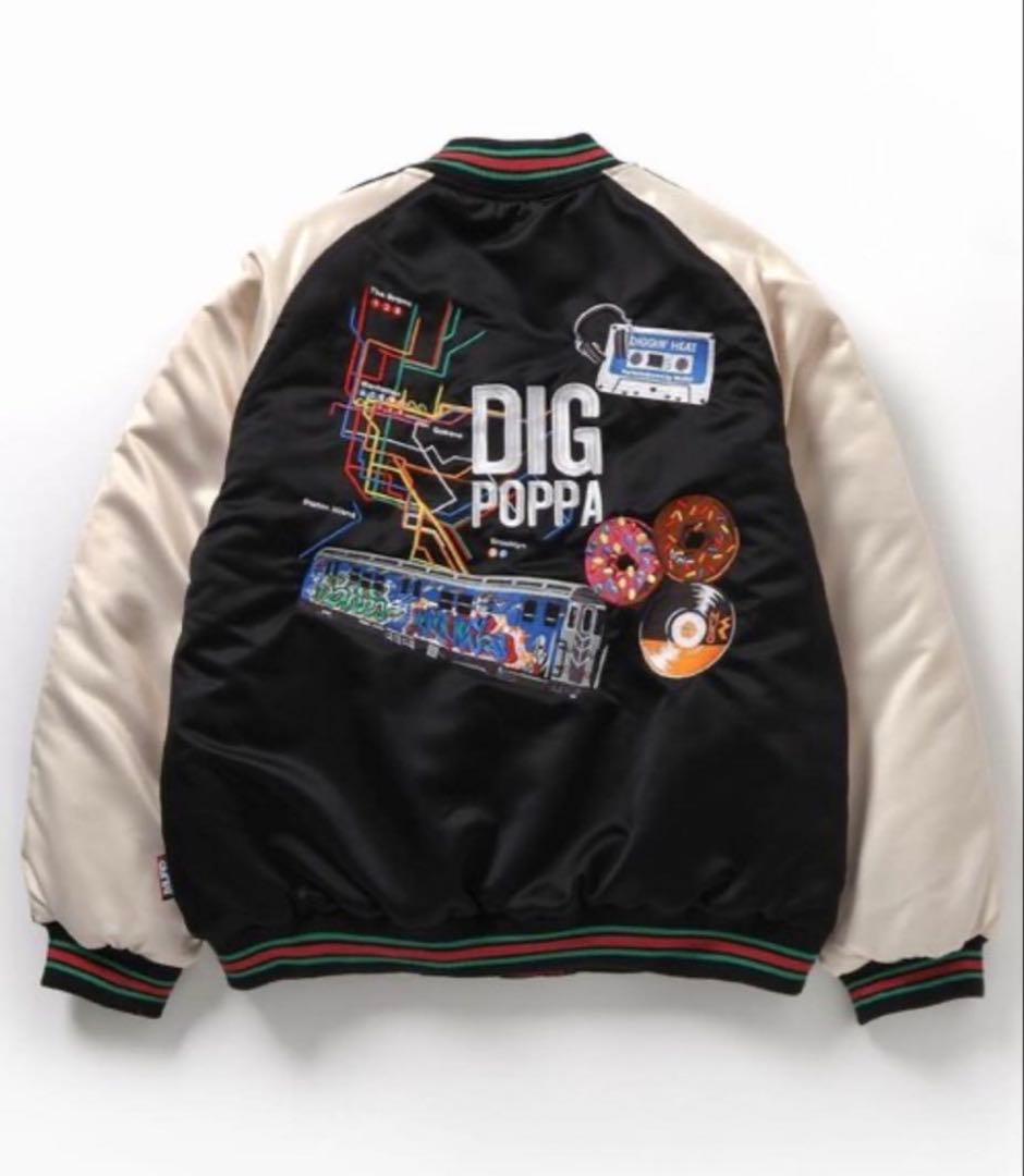 DIG POPPA スカジャン カセットテープデザイン