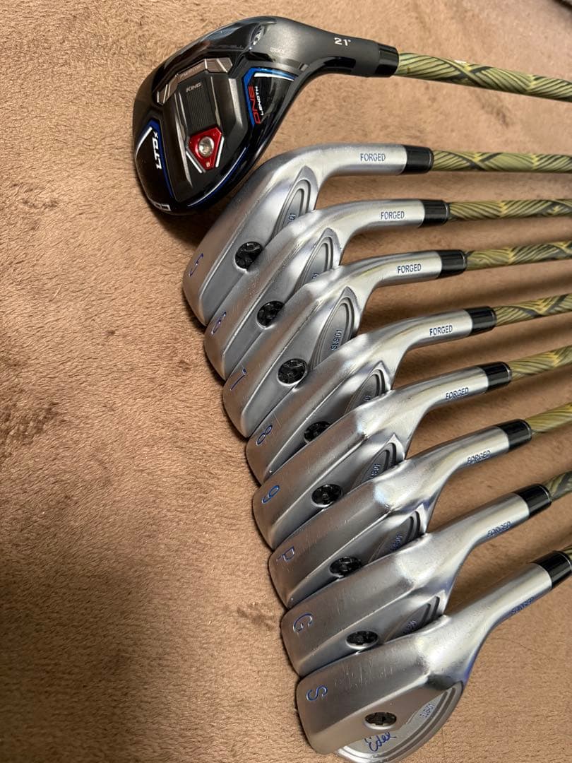 【超激レアスペック】 【イーデル】ワンレングスアイアン8本＋1本（全9本セット）