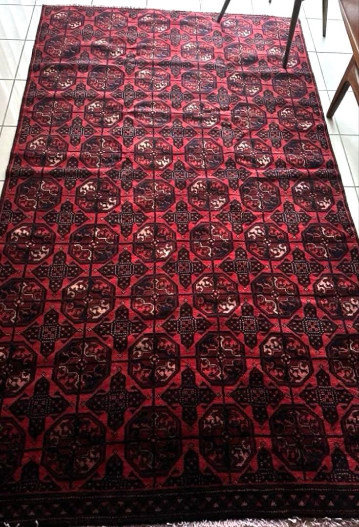 242×142 大判　ヴィンテージラグ　　トルクメンラグ