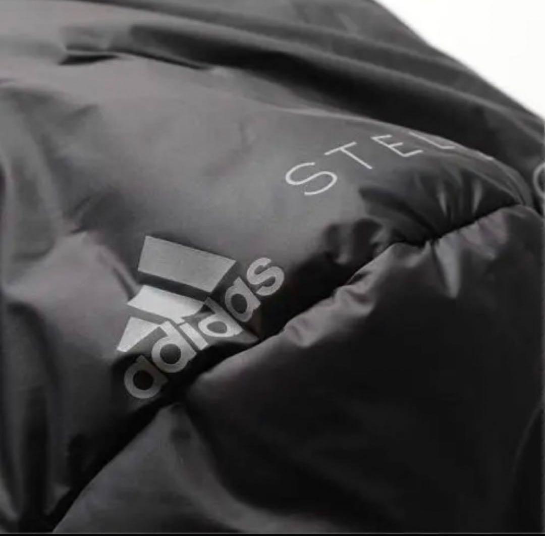 新品未使用　アディダス ステラマッカートニー ブラック　ダウン　マフラー
