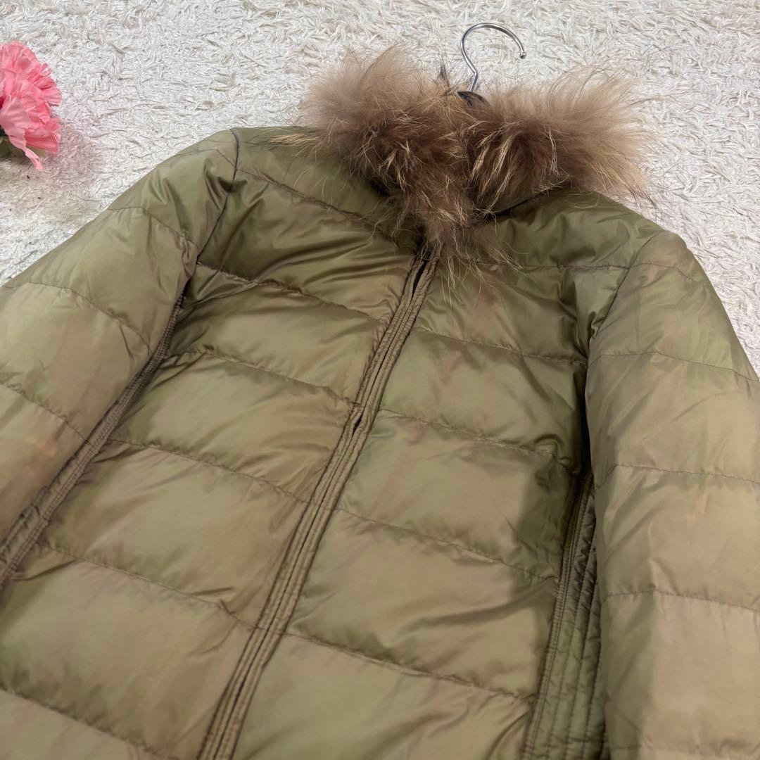 バーバリーロンドン　ダウンコート　ハニーチェック　ビッグチェック