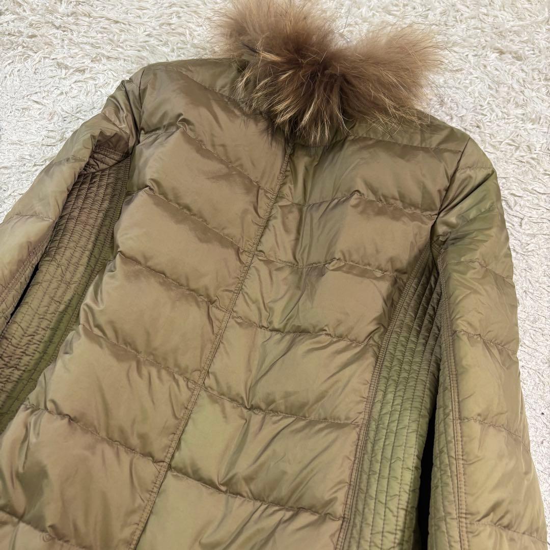 バーバリーロンドン　ダウンコート　ハニーチェック　ビッグチェック