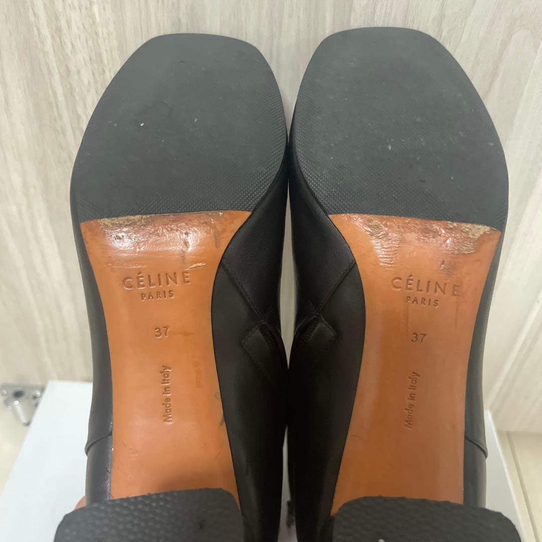 CÉLINE セリーヌ　バンバンショートブーツ　ブラック レザー ブーティ