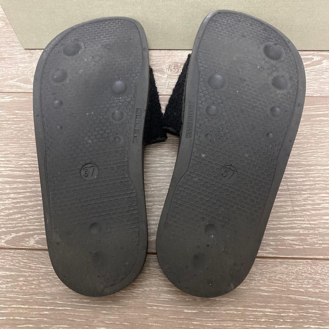 MARNI ロゴ入り ブラック サンダル 37