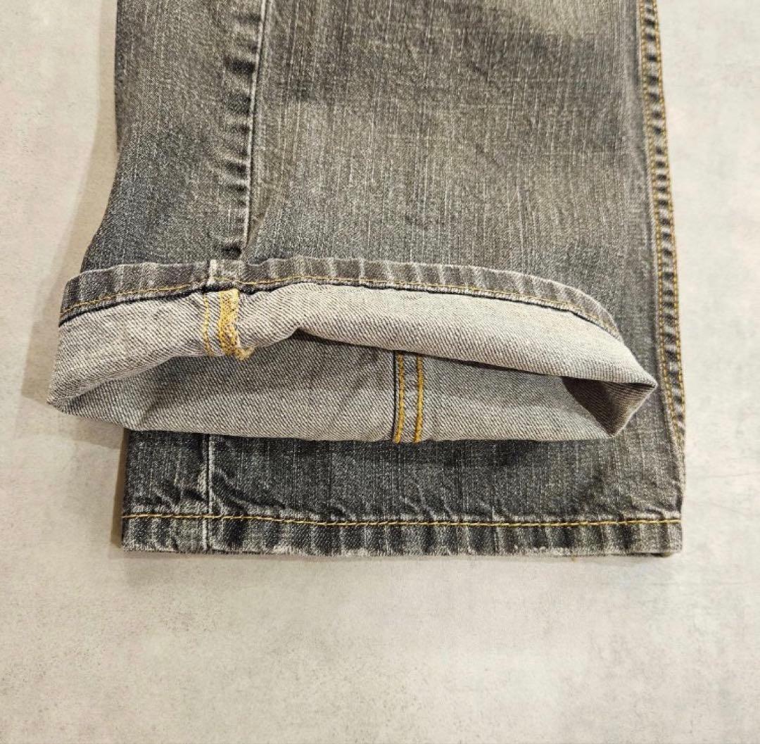 リーバイス527 Levis 先染めブラック　W34 フレアデニム　ブーツカット