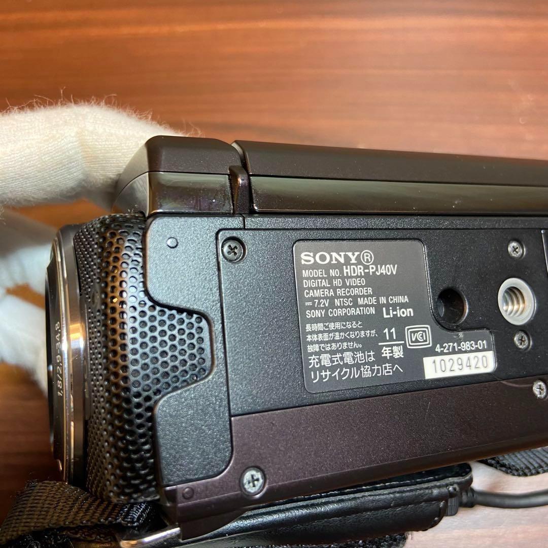SONY ビデオカメラ HDR-PJ40V ビデオカメラ ほぼ新品 3467