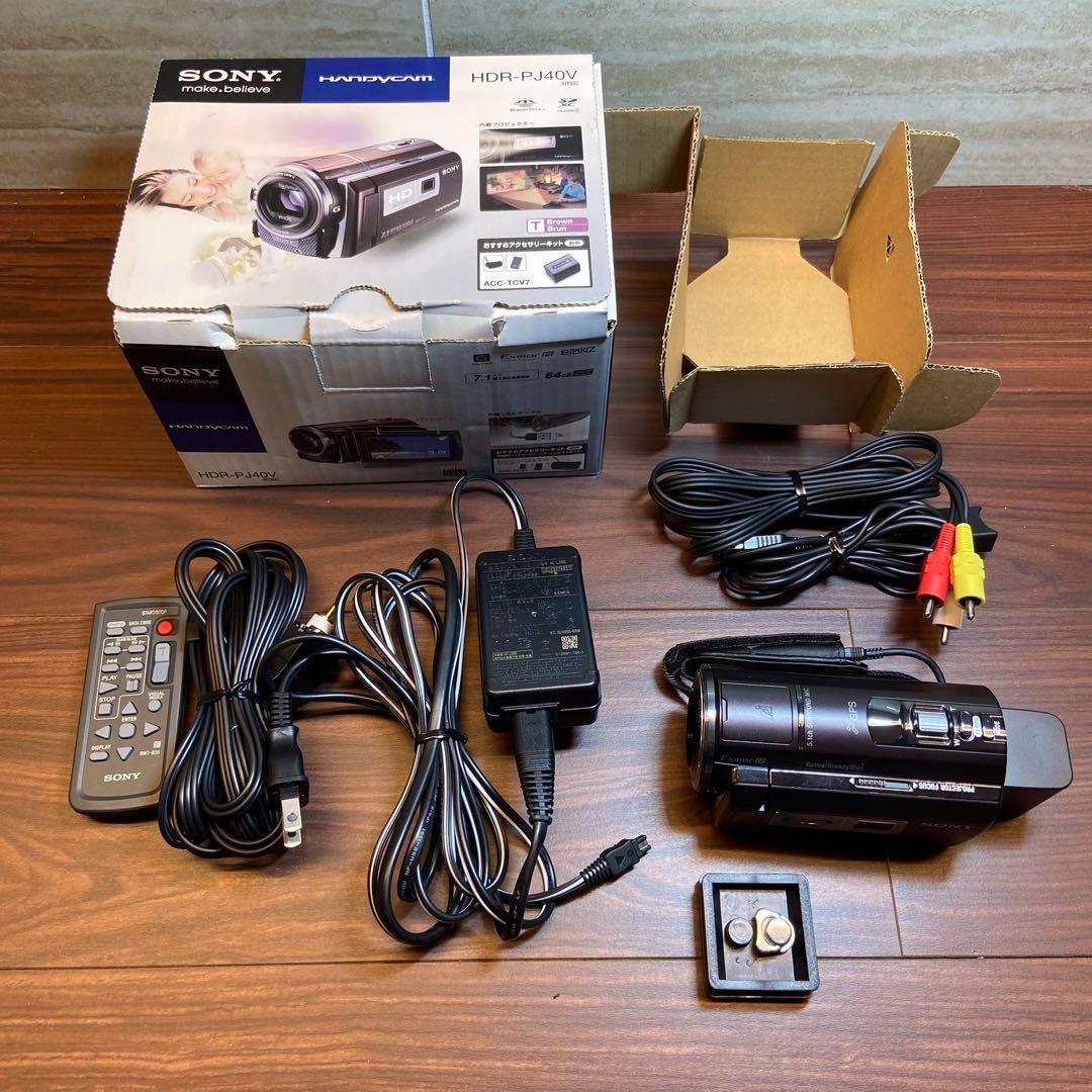 SONY ビデオカメラ HDR-PJ40V ビデオカメラ ほぼ新品 3467
