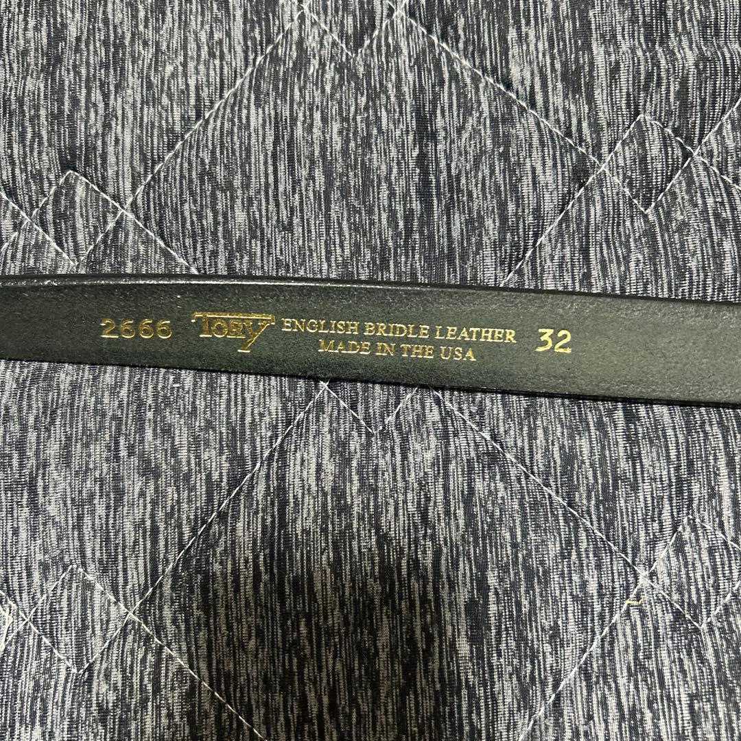TORY イングリッシュブライドルレザー ベルト 32