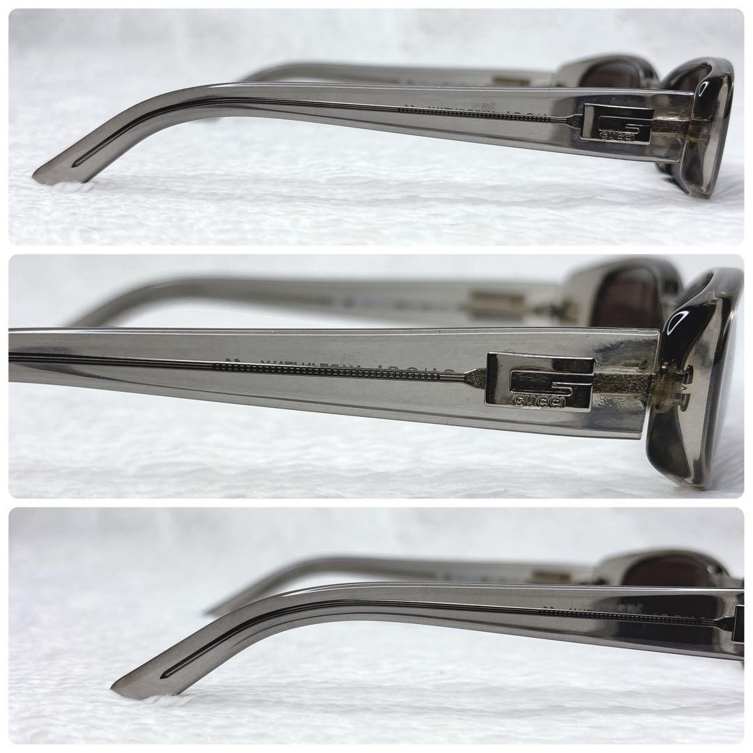 GUCCI グッチ クリアグレー vintage サングラス　ケース付　Y2K