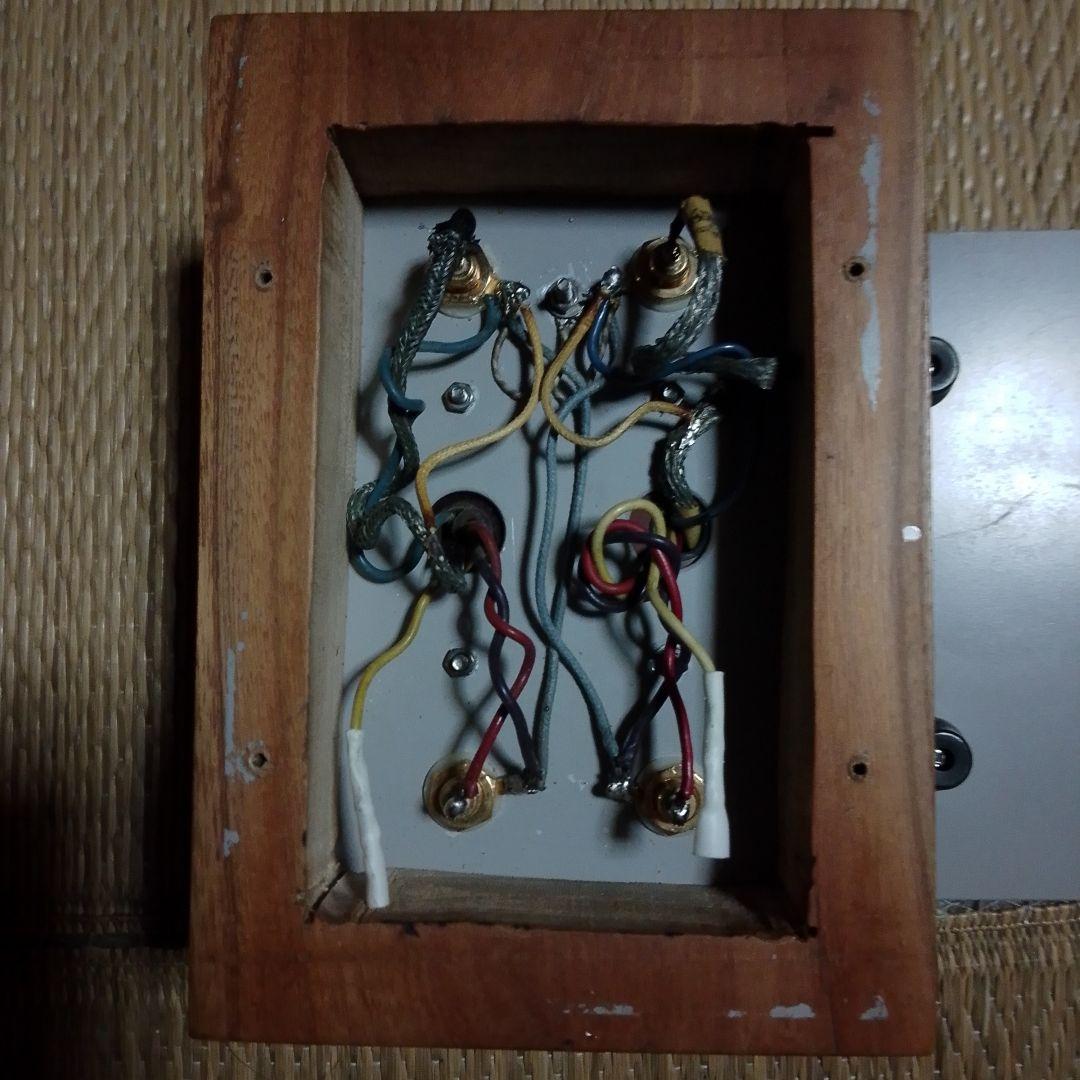 真空管アンプ 2つのコンデンサー付き