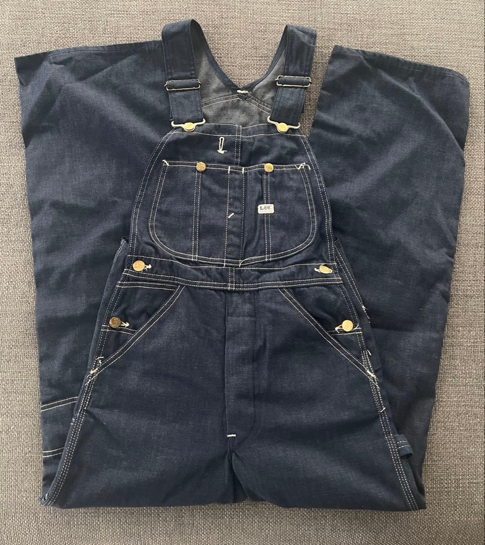希少 60s70s Lee ヴィンテージインディゴオーバーオール USA製