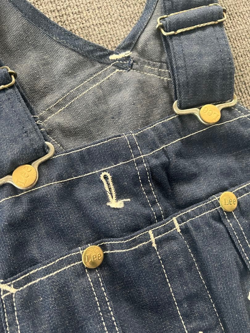 希少 60s70s Lee ヴィンテージインディゴオーバーオール USA製