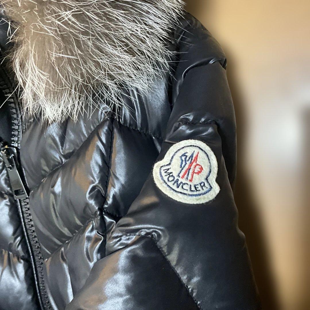 美品MONCLER ブラック ロングダウンジャケット01番