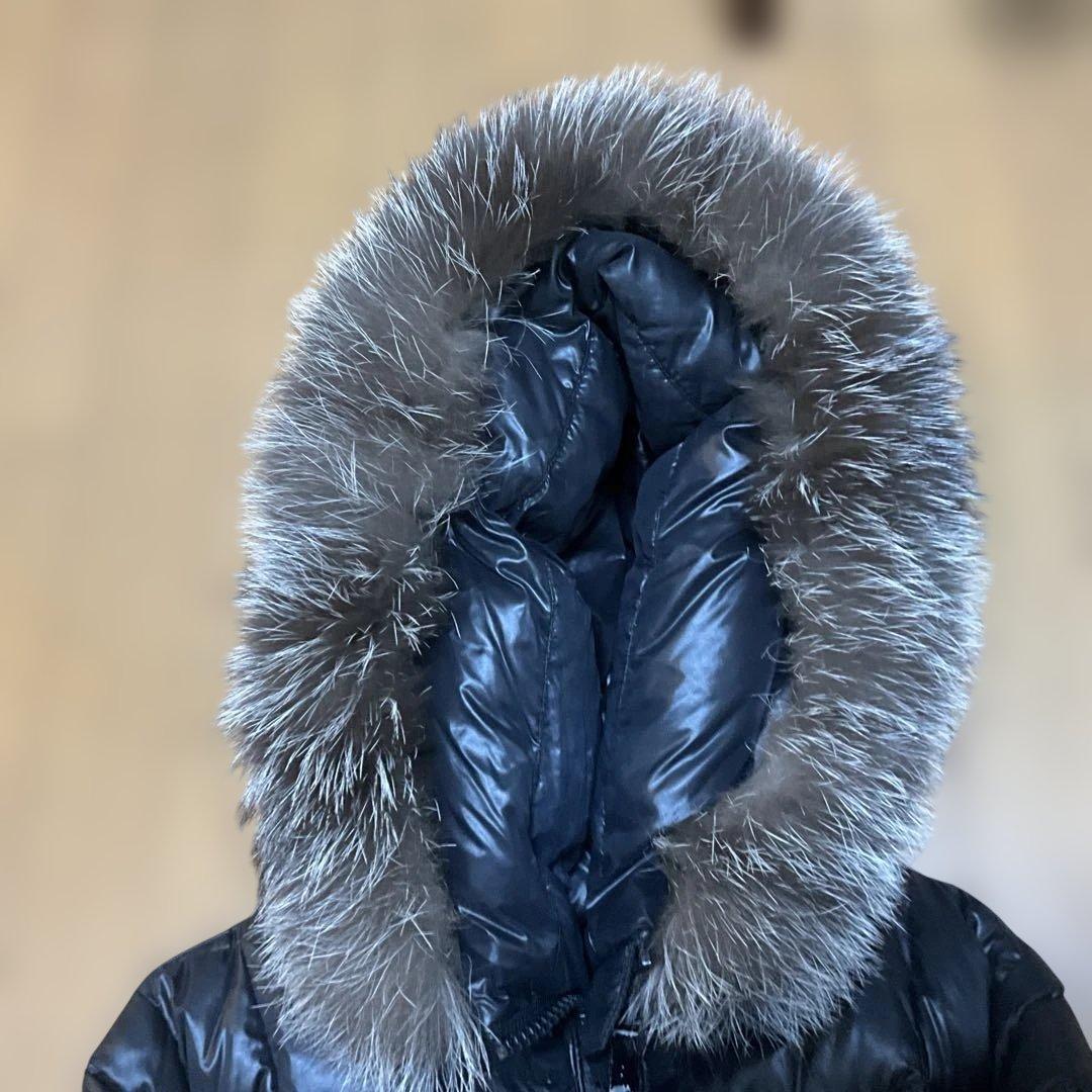 美品MONCLER ブラック ロングダウンジャケット01番