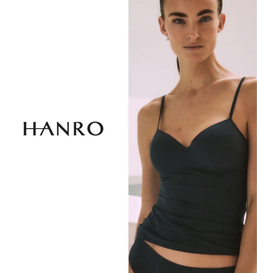 新品未使用タグ付　HANROハンロ　キャミソール　70C ブラック
