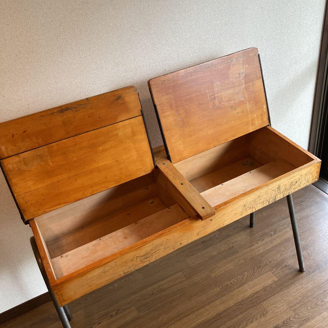 てきぱき　イギリス　ヴィンテージ　スクールデスク