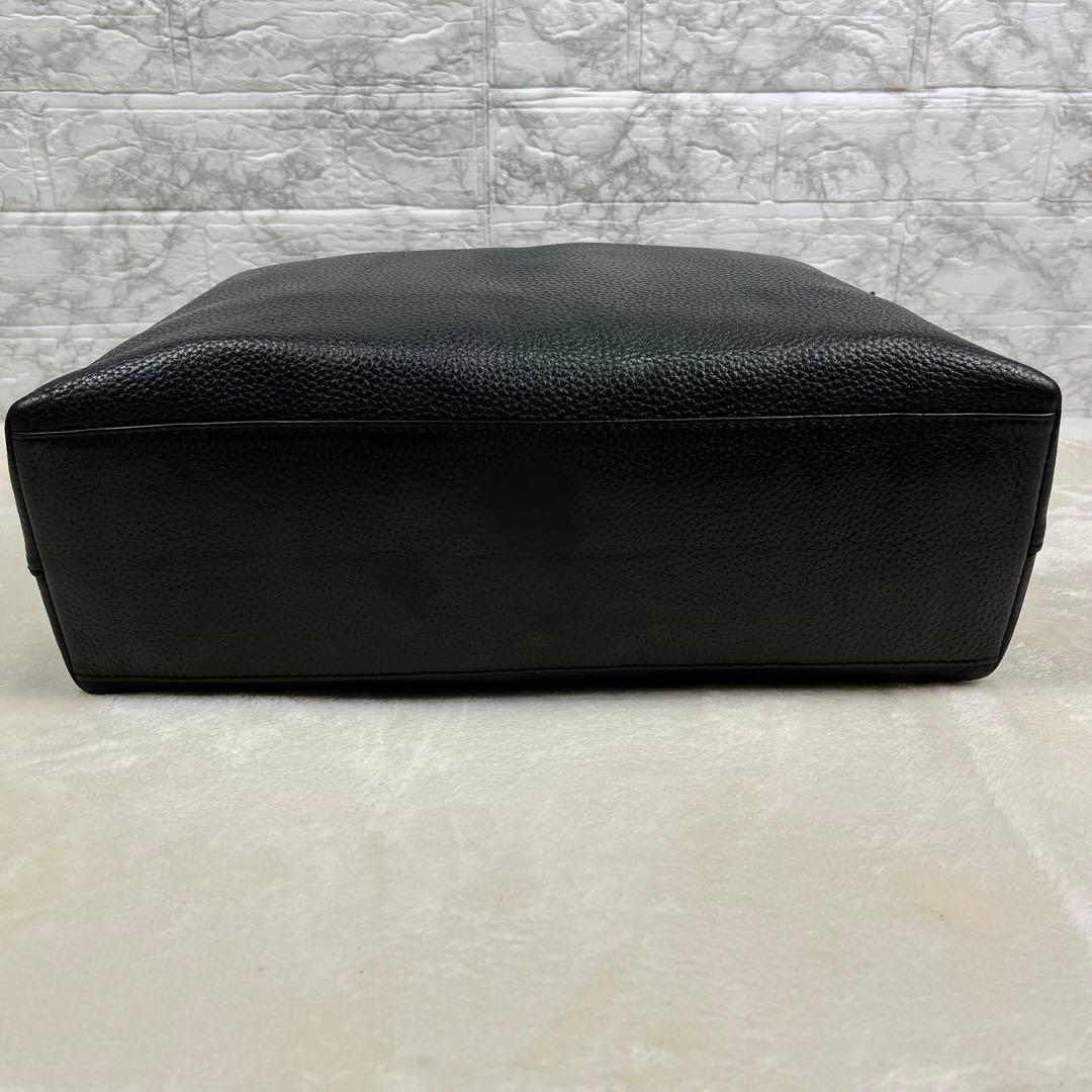 【極美品】 ハッシュタグ メンズ ビジネス トートバッグ A4可 肩掛け シボ革