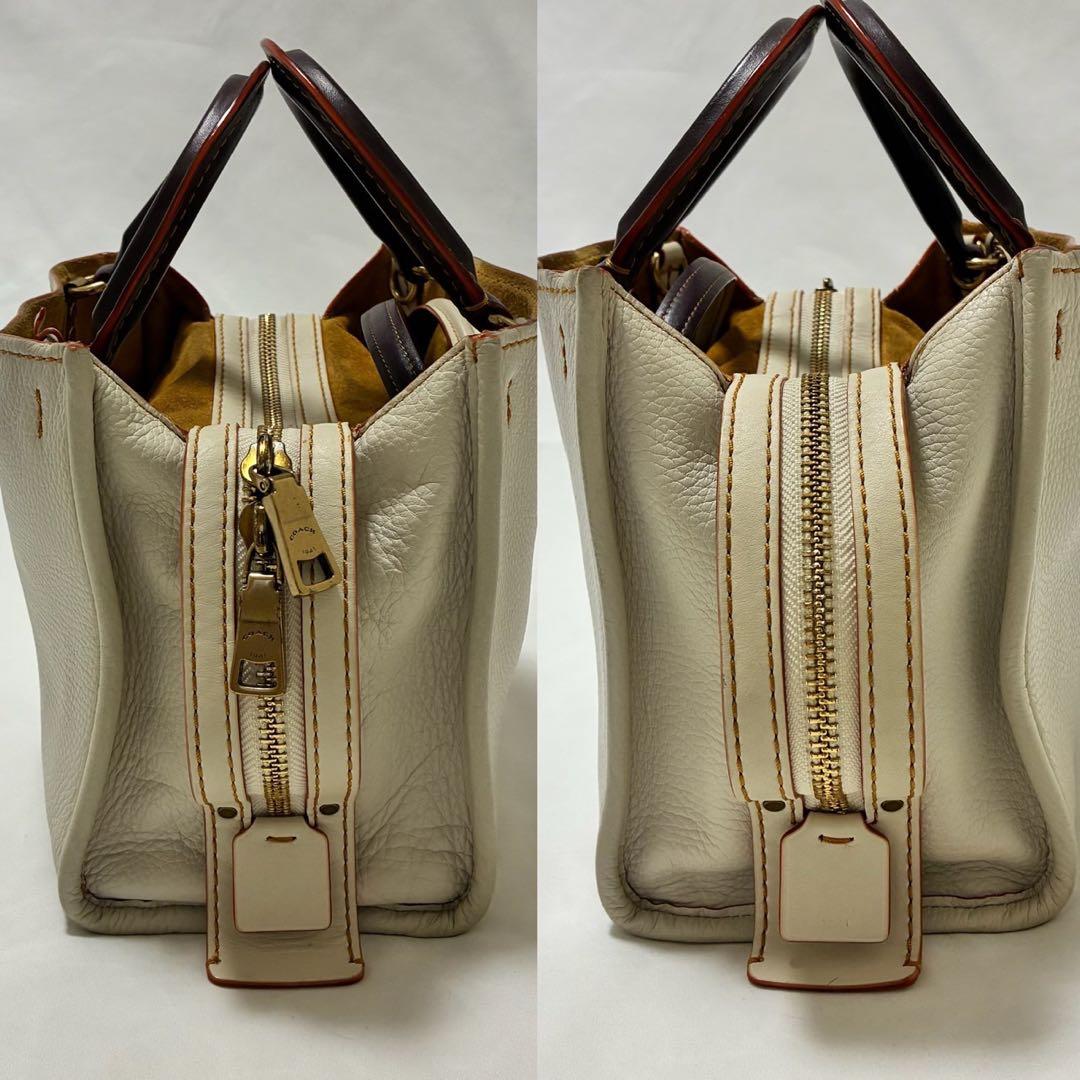 【美品】コーチ 20315 ローグ 25 グラブタン 3way ハンドバッグ