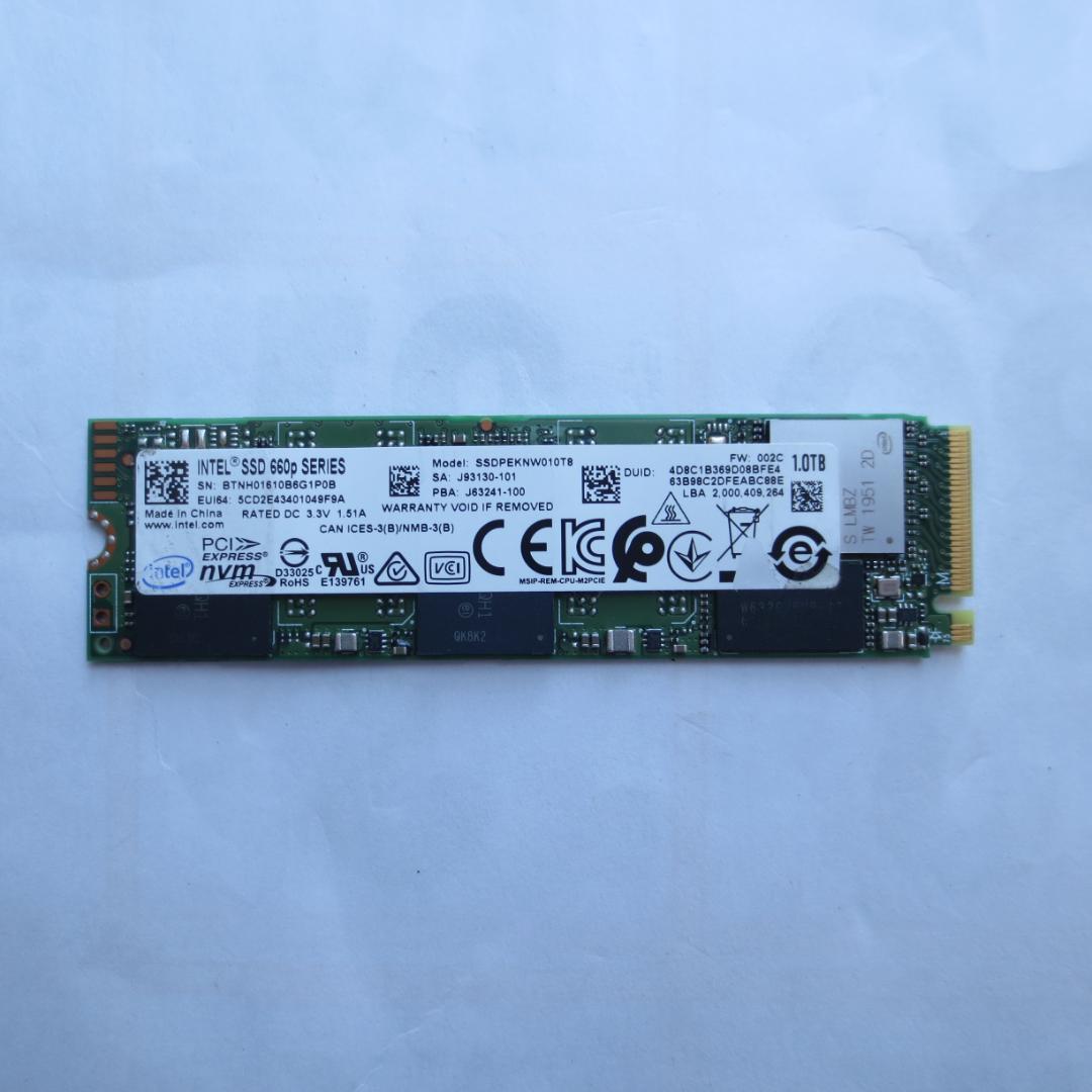 内蔵型SSD M.2 2280 NVMe SSD 1TB