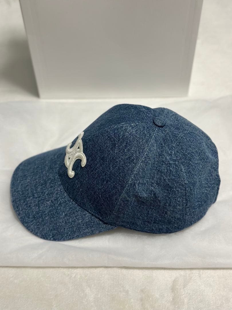 最終値下げ！CELINE トリオンフデニムベースボールキャップ／Lサイズ