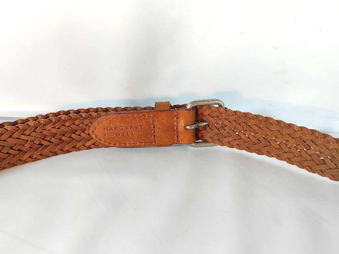【美品】MHL マーガレットハウエル　高級レザーベルト 本革/牛革 英国製正規品