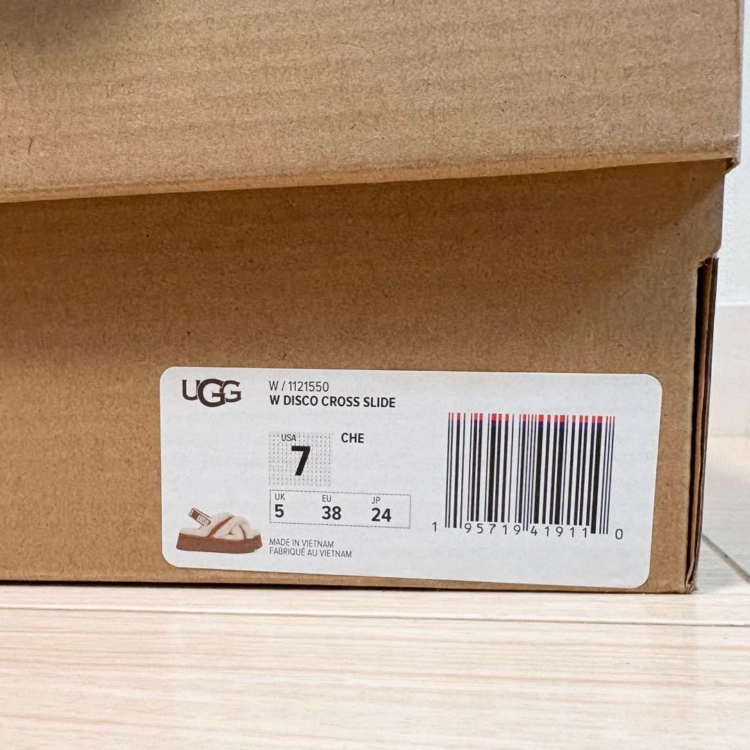 UGG ディスコ クロス スライド　厚底サンダル 24cm