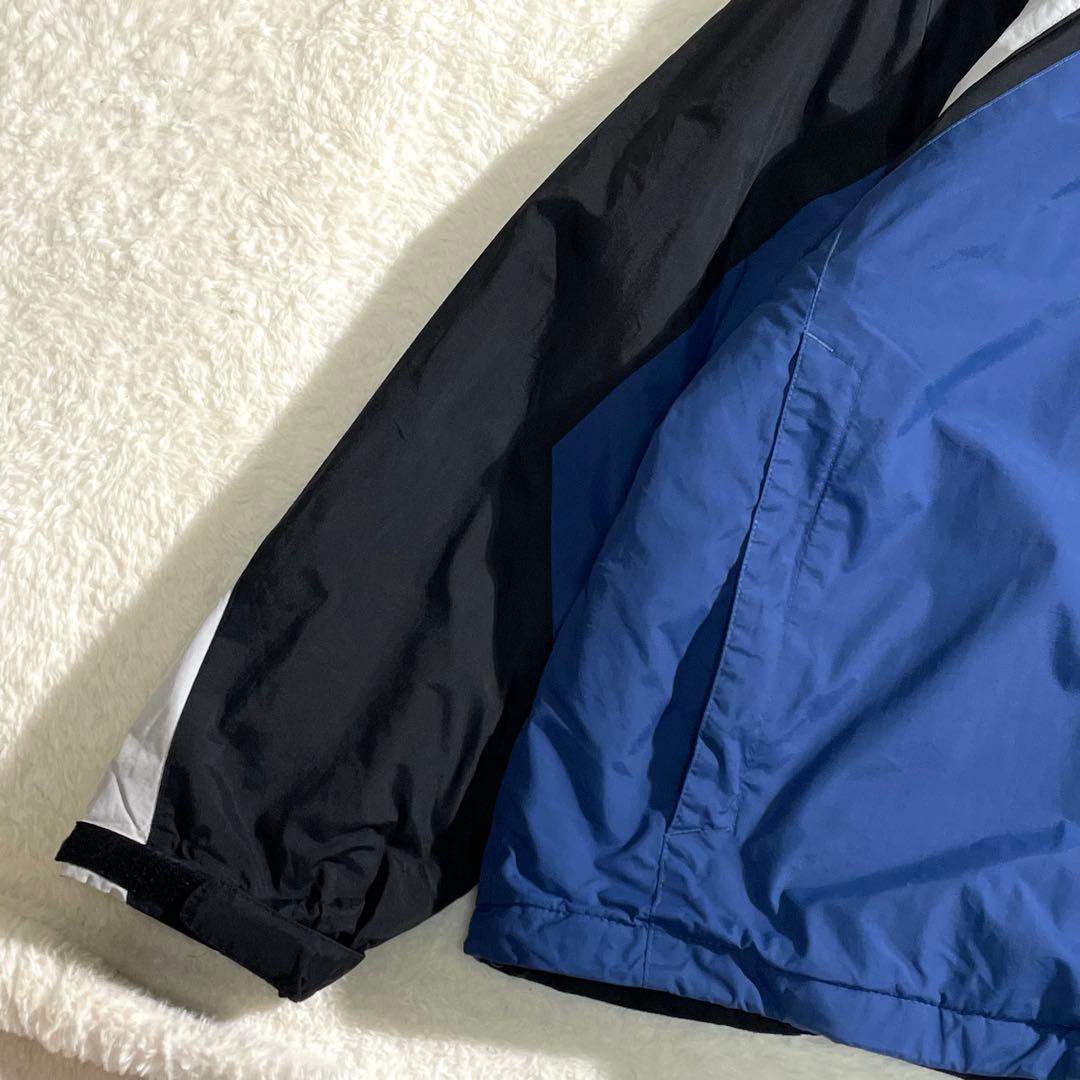 コロンビア　中綿　ナイロンジャケット　ネイビー　ブラック　ＸＬ　切替デザイン