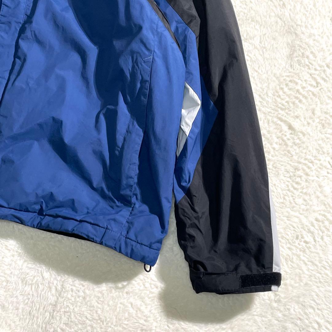 コロンビア　中綿　ナイロンジャケット　ネイビー　ブラック　ＸＬ　切替デザイン